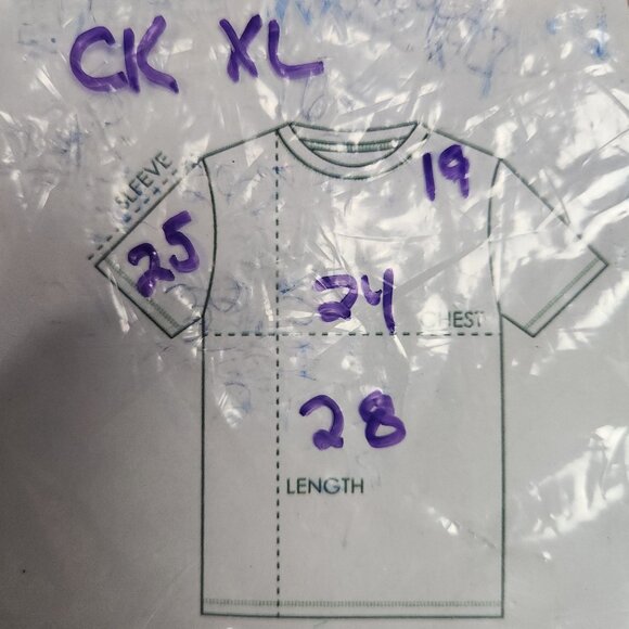 Calvin Klein Mens Classic Quarter-Zip Pullover XL Light Blue Cotton - Picture 8 of 8